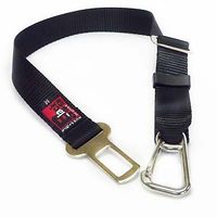 Black Dog Car Seat Belt Strap