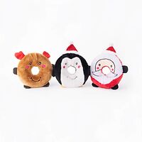 Zippy Paws Christmas Donutz Buddies Dog Toys